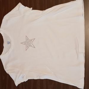 SJB Active R/W/B Embellishment Star Tee Size XL